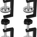 3 Inch C Clamp for Woodworking, Heavy Duty Steel C Clamps, Small C Clamps for Desktop Workpiece Fixing (4 Pcs)