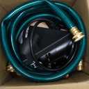 Water Transfer Pump, 115V 1/10HP Electric Utility Pump with On/Off Switch 2 * 6 ft Water Hoses Kit for Removing Water from Garden Pools Aquariums Hot Tub Draining 1/8 Low Suction for Rain Barrel