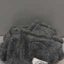 Luciphia Small Dog Blanket Washable Pet Bed Cover Soft Fluffy Puppy Blanket with Premium Fleece 300GSM Cozy Calming Cat Blankets for Indoor Cats Grey 30x20 inch