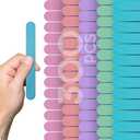 300PCS Pastel Jumbo Popsicle Sticks – 4.5 Inch Large Ice Cream Stick and Colored Popsicle Sticks Jumbo Wooden Colored Sticks for Crafts DIY and Popsicle Sticks Colored Projects