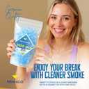 1100 Cigarette Filters that Remove Tar and Chemical Cigarette Filter Tips Regular & King Size 8mm Blue Cigarette Holders,BPA-Free Smoking Experience Can be Carried in Cigarette Case