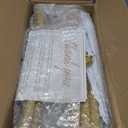 Round Backdrop Stand 7.2FT Arch Balloon Golden Metal Circle Garland Frame with Base for Wedding Arches Birthday Party Baby Shower Graduation Decoratio