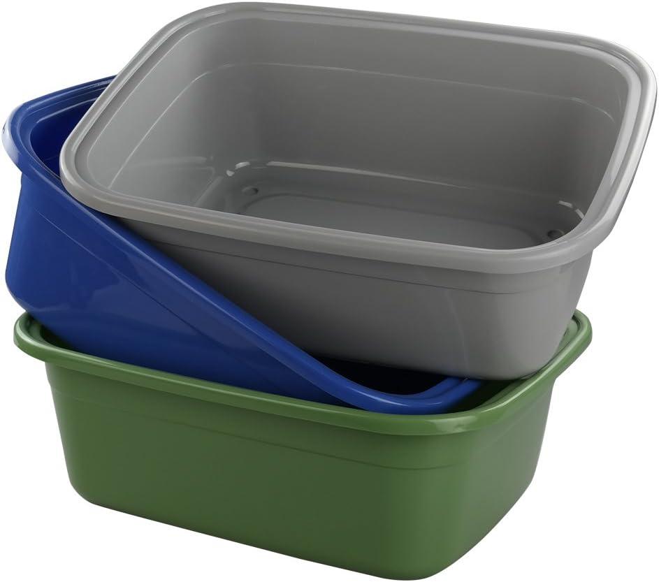 Ggbin 18 Quart Dish Pan/Wash Basins, Set of 3