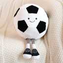 13.7" Cute Football Plush Toys Soft Stuffed Sport Throw Pillow Plush Ball Gift for Kids Birthday and Christmas Decoration (Football)