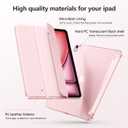 for iPad Air 13 Inch Case M4/M3/M2 (2026/2025/2024), Slim Stand Smart Cover with Translucent Hard Back for iPad Air 13 Case, Support Touch ID, Auto Wake/Sleep Pink