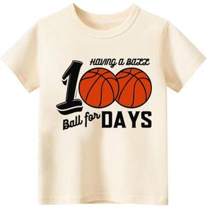 100 Days of School Shirt Kids  Boys Girls Toddler Happy 100th Day of School T-Shirt, Kindergarten 100 Day,3T-7T (Baseball)