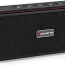 Monster Shock Plus Bluetooth Speaker, Portable Speaker with 30W Loud Stereo Sound, Bluetooth 5.4, TWS Pairing, 15H Playtime, Support AUX/TF Card, IPX6 Waterproof Wireless Speakers for Outdoor, Party
