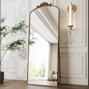 Arch Mirror Full Length,Large Mirror Full Length 71x28,Vintage Mirrors,Antique Floor Mirrors,Bronze