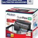 Aqueon QuietFlow 50 LED PRO Aquarium Fish Tank Power Filter For Up To 50 Gallon Aquariums