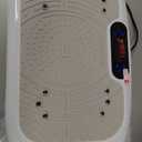 Vibration Plate Exercise Machine for Lymphatic Drainage with 200 Levels, Whole Body Fitness Workout Equipment Stand Shake Board Sport Gym for Weight Loss Fat Burner for Women Men (White)