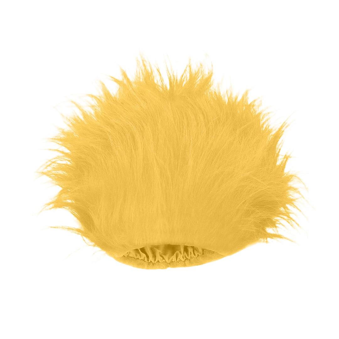 Blue Wig Hair Headband Costume Funny Wigs Blue Wigs for Women,Crazy Wigs for Halloween Costume Cosplay and Party (Yellow, Short)