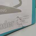 Sooez BinderX Extra Durable 3 Inch 3 Ring Binder, D-Ring Large Binder, Holds 670 Sheets of 8.5x11 Paper, Customizable View Cover with 2 Inside Pockets, Heavy Duty 3 Ring Binder for School, Teal