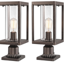 Beionxii Outdoor Post Lights, 20In Post Lantern with Pier Mount Base,Bronze
Hardwired 120V, Aluminum Exterior Lamp Post Light Fixture with Glass, Waterproof Fence Post Deck Lighting, BXA291-P-2PK-ORB