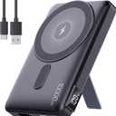 2025 Latest Magnetic Wireless Portable Charger Power Bank - 10000mAh Mag-Safe 22.5W PD Fast Max Charging with Built-in LED Display, Magnetic Battery Pack for iPhone 16/15/14/13/12/Pro/Mini/Pro Max (black)