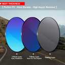 OOWLIT Replacement Lenses Compatible with Oakley Splinter Sunglass (Black)