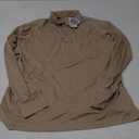 Pudolla Men's Long Sleeve Golf Polo Shirt UPF 50+ Lightweight Sun Protection Cool SPF Hiking Shirts for Men (Medium, Khaki)