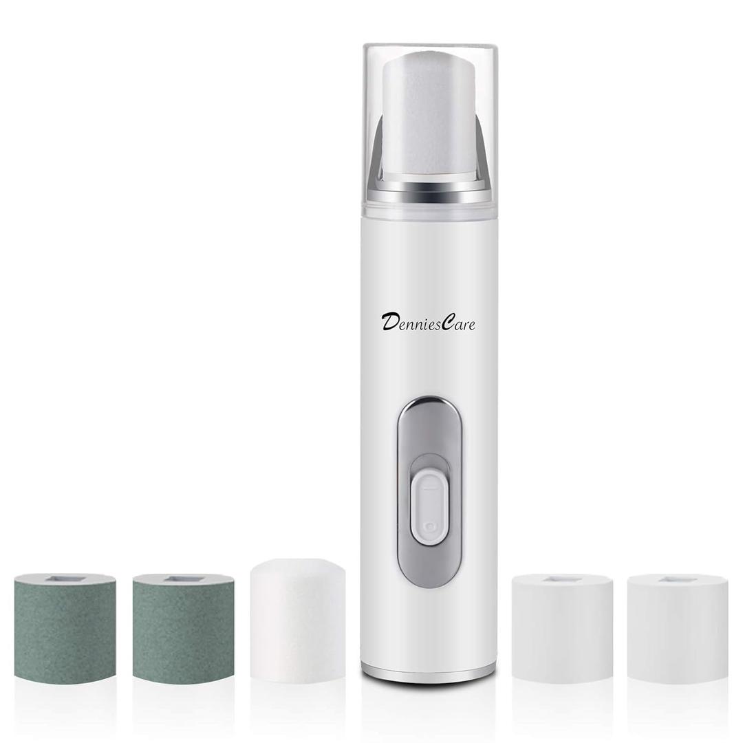 Electric Nail Buffer Drill and Polisher - Rechargeable Manicure Pedicure Tool for Naturally Beautiful Nails (White)