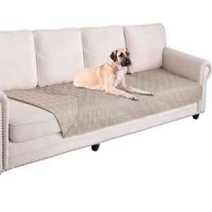 Ameritex Waterproof Blanket Reversible Dog Bed Cover Pet Blanket for Furniture Bed Couch Sofa (30x90 Inch (Pack of 1), Beige)