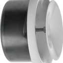 TURvent 4 inch White Metal Diffuser  Adjustable Vent for Wall  Ceiling Duct Cover  Supply Air Valve  Round Ventilation Covers for Bathroom Kitchen Garage