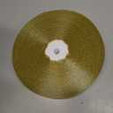 100 Yards Gold Glitter Ribbon 1 Inch, Sparkly Width Solid Fabric Ribbon for Gift Wrapping, Crafts, Holiday Wedding Birthday Party Decoration Flower Bouquet, Metallic Gold Ribbon Roll