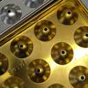 Stainless Steel Ice Cube Trays, 4 Pack with 72 Round Ice Cube Slots - Easy Release, Plastic-Free, Zero Waste