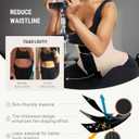 FeelinGirl Waist Trainer Belt Waist Cincher Trimmer Ab Belt Tummy Control Body Shaper with Triple Wrap Women and Men (Beige, M)