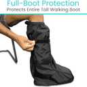 Vive Walking Boot Cover Waterproof - for Medical Orthopedic Brace & Cast, Fractured Foot Accessories - Prevents Moisture, for Outdoor, Rain, Snow Protection - Non-Slip, Adjustable