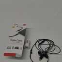 Black Wired Type-C Earphones with Microphone And Audio Cable 3.5mm Auxiliary And Car Charger