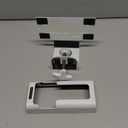 Anti Theft Ring Doorbell Mount: White Ring Doorbell Door Mount Blink Camera Holder - Metal, No Drill Required (Glittery Frosted White)