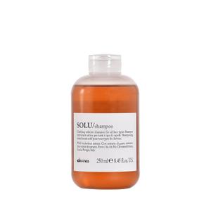 Davines SOLU Shampoo, Deep Cleansing from Accumulation or Residues of Styling Products for Normal to HeavilyStyled Hair  Gives a Refreshed Scalp with Soft & Shiny Strands with Buckwheat, 8.45 Fl Oz