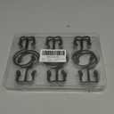 Goowin Shower Curtain Hooks, 12 Pcs Shower Curtain Rings, Durable Rust Proof Black Shower Curtain Hooks, Shower Rings for Curtain, Double Glide Shower Hooks for Shower Curtain Rods, Black (Classic - 12 Pack)