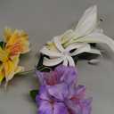 3 PCS Hawaiian Flower Hair Clips Hibiscus Plumeria Hairpin Girls Orchid Hair Accessories for Wedding Beach Prom Party (Pink, White, Yellow) (3 Count (Pack of 1))