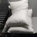 Beckham Hotel Collection Bed Pillows King Size Set of 2 - Down Alternative Pillow for Back, Stomach or Side Sleepers (White)