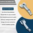 4 Core Heavy Duty Radiator Bracket Kit Fits for All 1967-1972 Chevy and GMC 1/2 Ton to 1 Ton Pickups Compatible with 1099ZB 1099ZC