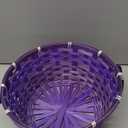 Solid Bamboo Basket Purple 10 in