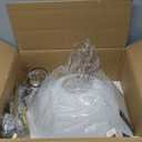 KoKo&Yukina 13.7" Gold Globe Pendant Light Mid Century Pendant Light Milk Glass Pendant Lights Kitchen Island Adjustable Hanging Light Fixture for Dining Room Bedroom Kitchen Islan (Opal & Brass)