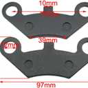 DJ-Motor Front Rear Brake Pads For American Sportworks Manco Talon 8260 260cc 300cc Quad ATV