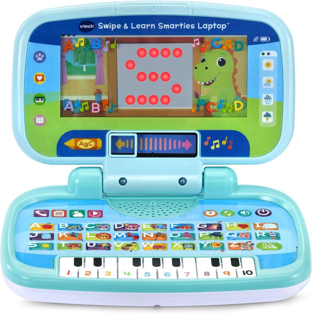 VTech Swipe and Learn Smarties Laptop, Blue