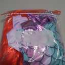 Funna Little Mermaid Costume for Girls Princess Dress Up with Accessories Wig (4T, Purple)