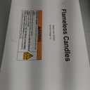 Homemory Ivory Acrylic Flameless LED Candles, Battery Operated with Remote Control and Timer, Electric Fake Candles for Wedding, Home Decor, Set of 9