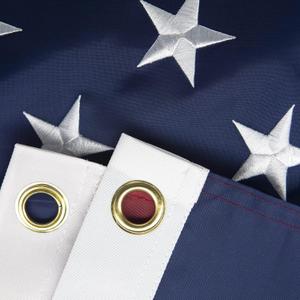 2x3 American Flag for Outside, Best Embroidered Stars and Sewn Stripes, 210D Heavy Duty Polyester, Suitable For Outdoor High Winds Areas (American flag 2x3 FT)