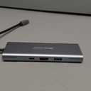 Hiearcool USB C Hub Ethernet 8-in-1, 4K@60Hz USB-C to HDMI Multiport Adapter with 1Gbps RJ45, 100W PD, 3 USB 3.0, SD/TF, Compatible for MacBook Pro/Air, Dell, Lenovo Laptops (Grey)