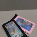 [Up to 8.5''] Waterproof Phone Pouch Floating 2 Pack, IPX8 Double Space Waterproof Phone Case with Lanyard for iPhone 17 16 15 Pro Max, Galaxy S26 Ultra, Cellphone Dry Bag Beach Cruise Ship Essentials (Black & Pink)