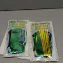 2 Pack Mardi Gras Tinsel Backdrop, 3.28 FT x 7.05 FT Metallic Fringe Curtain, Purple Gold Green Color Foil Backdrop Party Streamer, Mardi Gras Photo Booth Props Lobster Party Decorations