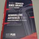 Fit Geno Hinged Knee Brace for Meniscus Tear: Adjustable Support for Knee Pain w/Built-in Side Stabilizers & Removable Metal Hinges for ACL MCL Injury or Surgery Recovery - Men and Women Size Plus