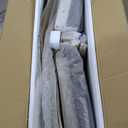 Peatuk 6-Piece Solid Wood Dining Table Set for 6, Modern Breakfast Dinette Extendable Kitchen Table with Chairs for Dining Room, Kitchen, Grey