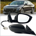 Lqito Left Driver Mirror Fits 20182022 Honda Accord LX, Sport With Power Glass， Heated Blind， Spot Detection and Manual Folding Match to Crystal Black Pearl Replace HO1320329 (7Pins)