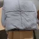 Grey Queen Comforter Set Of 2 88x102" 84x90"