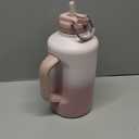 BOTTLE BOTTLE Insulated Water Bottle 64 oz with Straw and Dual-use Lid Stainless Steel Water Bottle with Handle Vacuum Stainless Steel Jug for Workout and Sports pink gradient