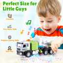 WeeHomm Garbage Truck Toy with Lights and Sounds, Play Vacuum Street Sweeper Trash Truck, Battery Powered Recycling Car Vehicle Toys for Boys Girls Kids Toddler Gift for Christmas Birthday